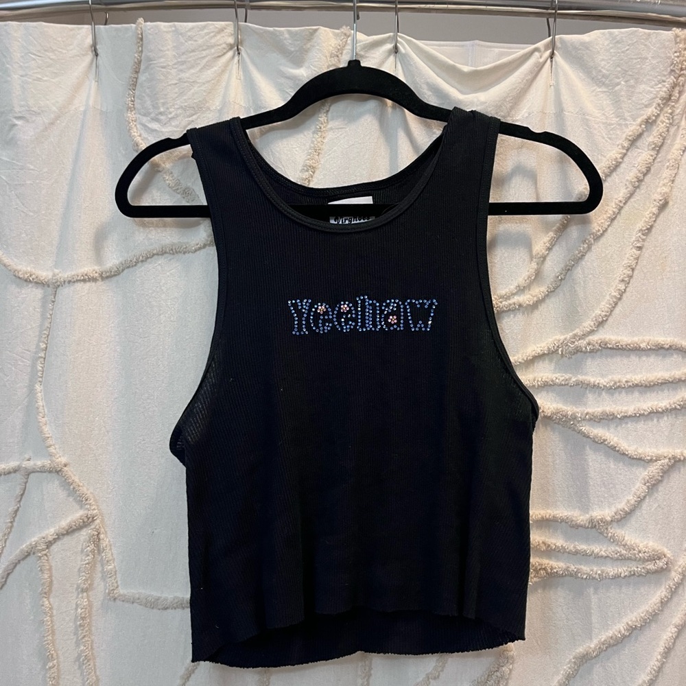Black Yeehaw Women's Tank Top